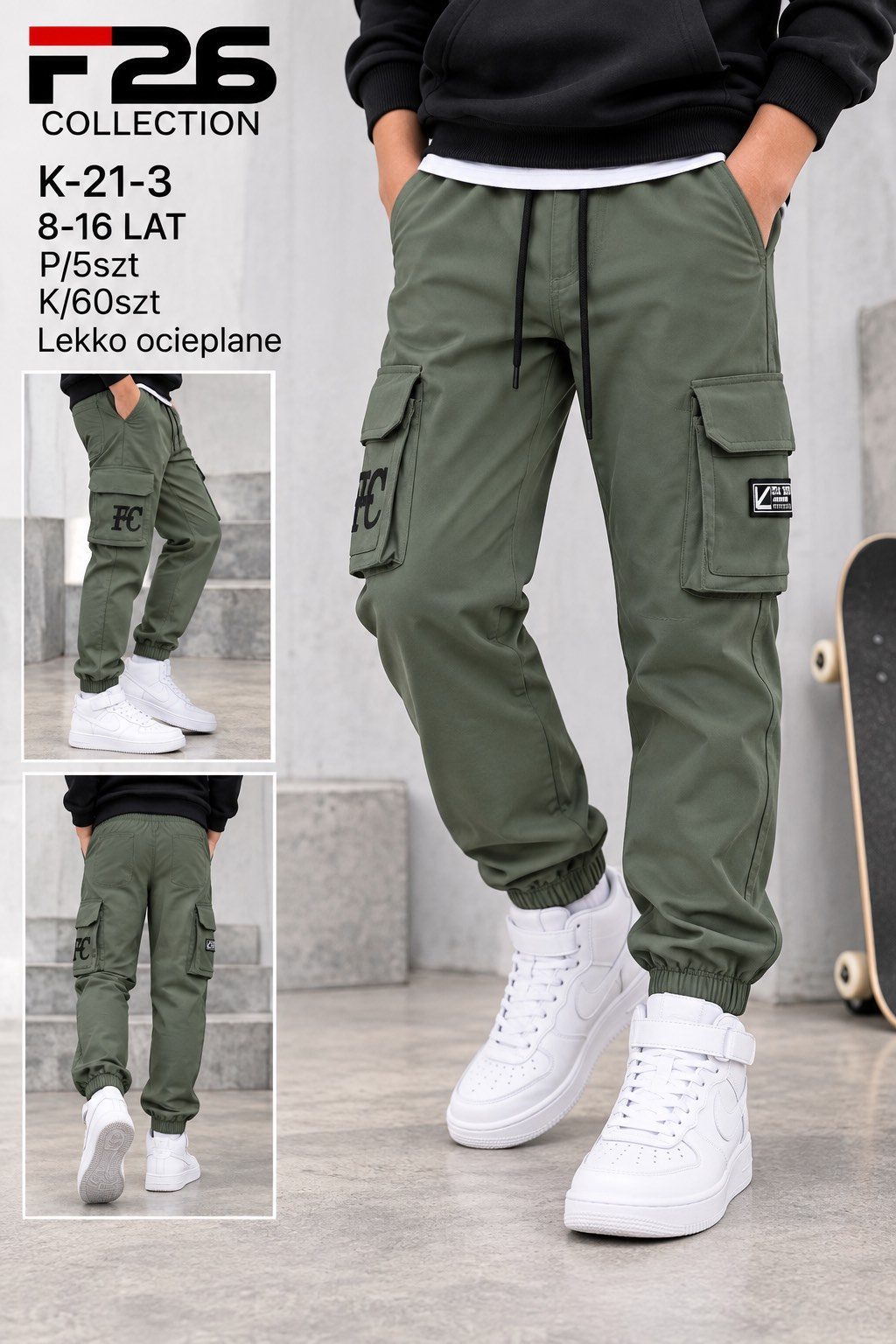 Spodnie DZIECIĘCA size 8-16 lat_ paczka 5szt _1 kolor 9413946