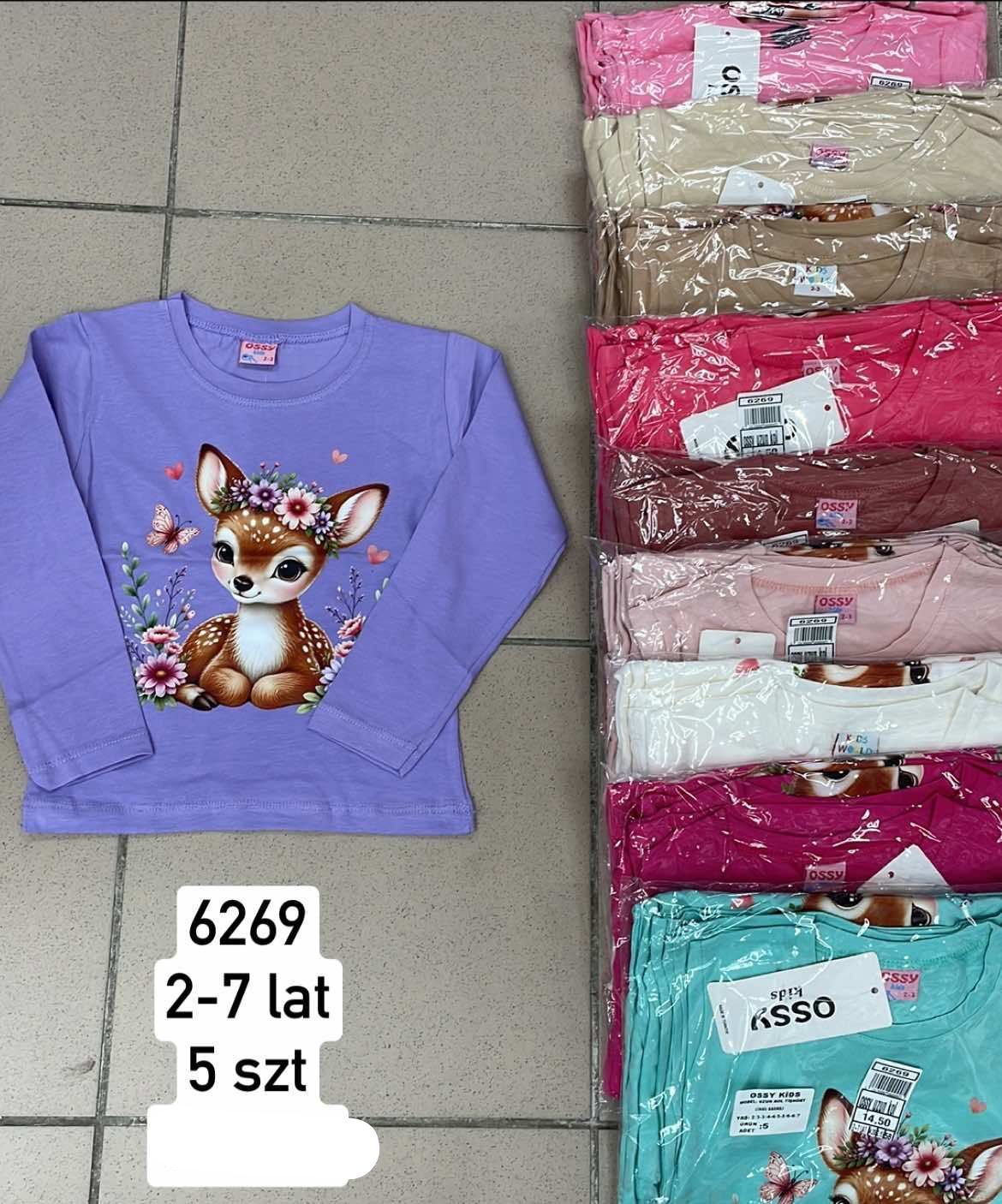 Bluzy DZIECIĘCA size 2-7 lat_ paczka 5szt _1 kolor 9414051
