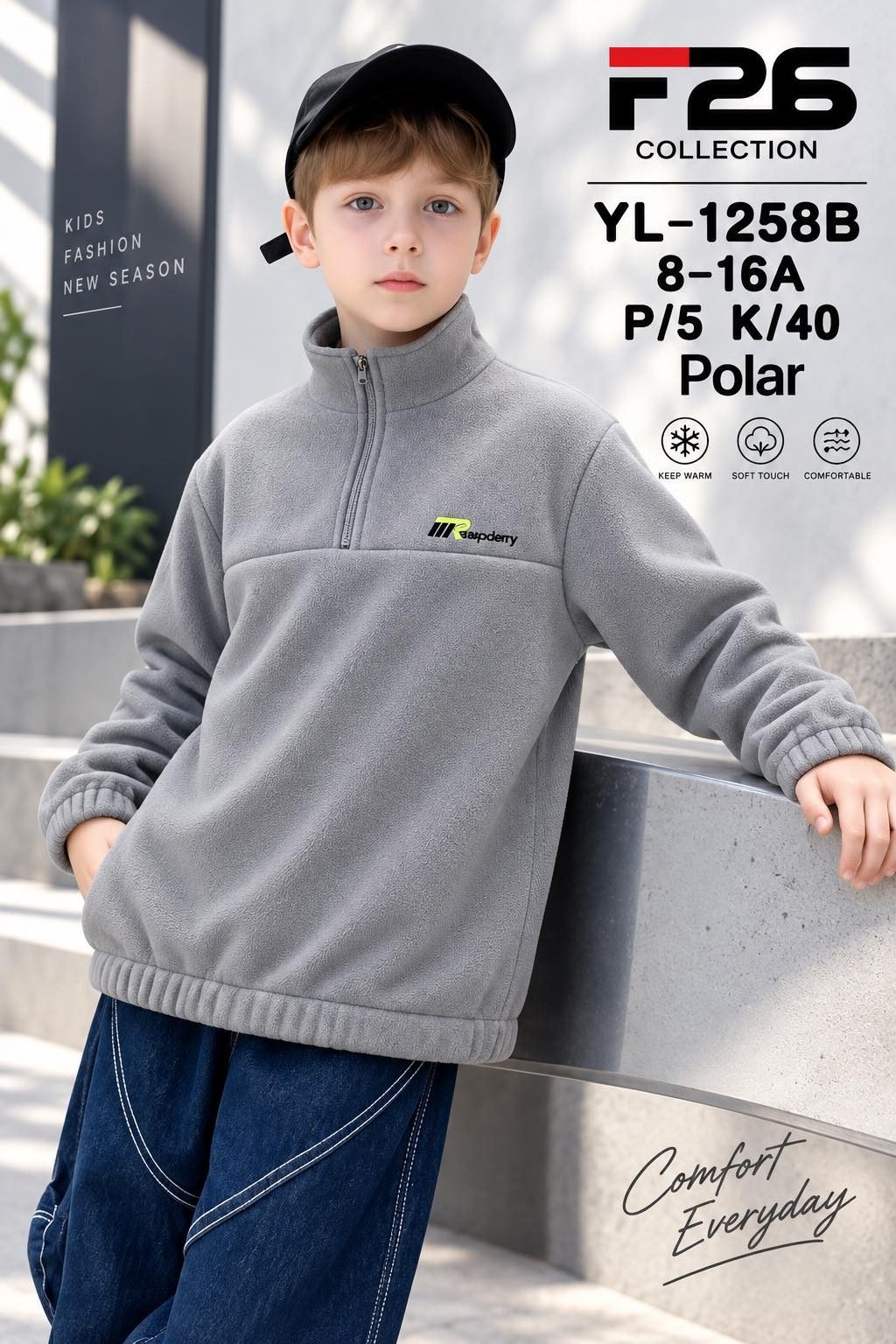Bluza DZIECIĘCA size 8-16 lat_ paczka 5szt _1 kolor 9414089