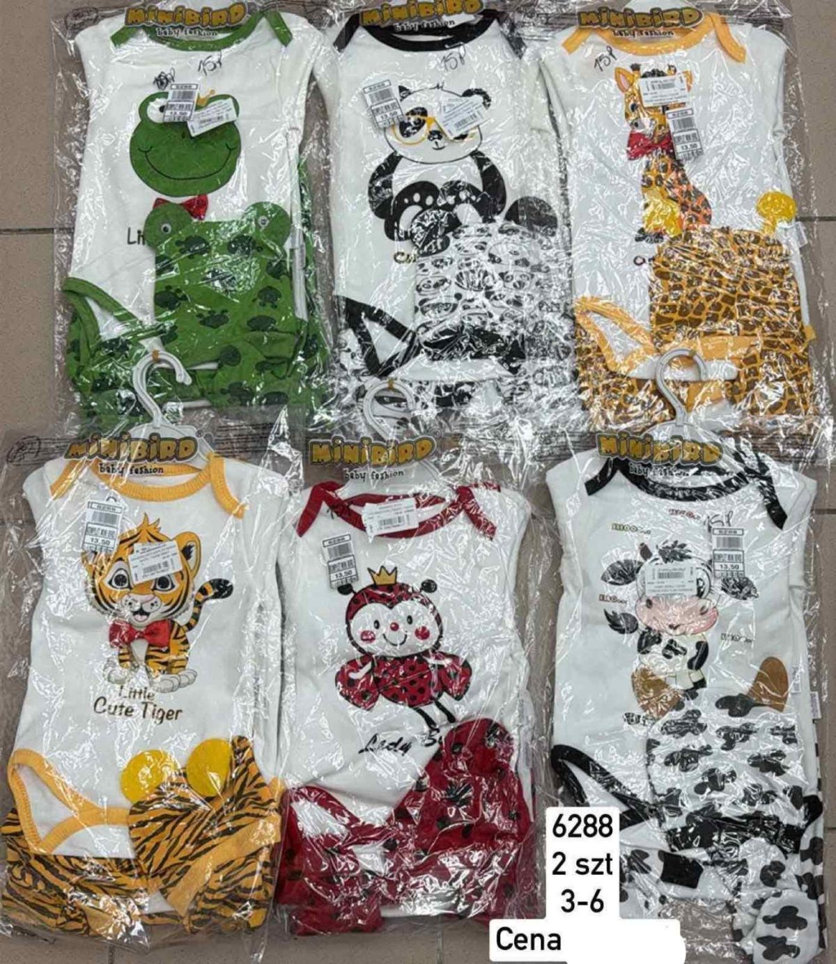 Body DZIECIĘCA size 3-6 M_ paczka 4szt _1 kolor 9414101