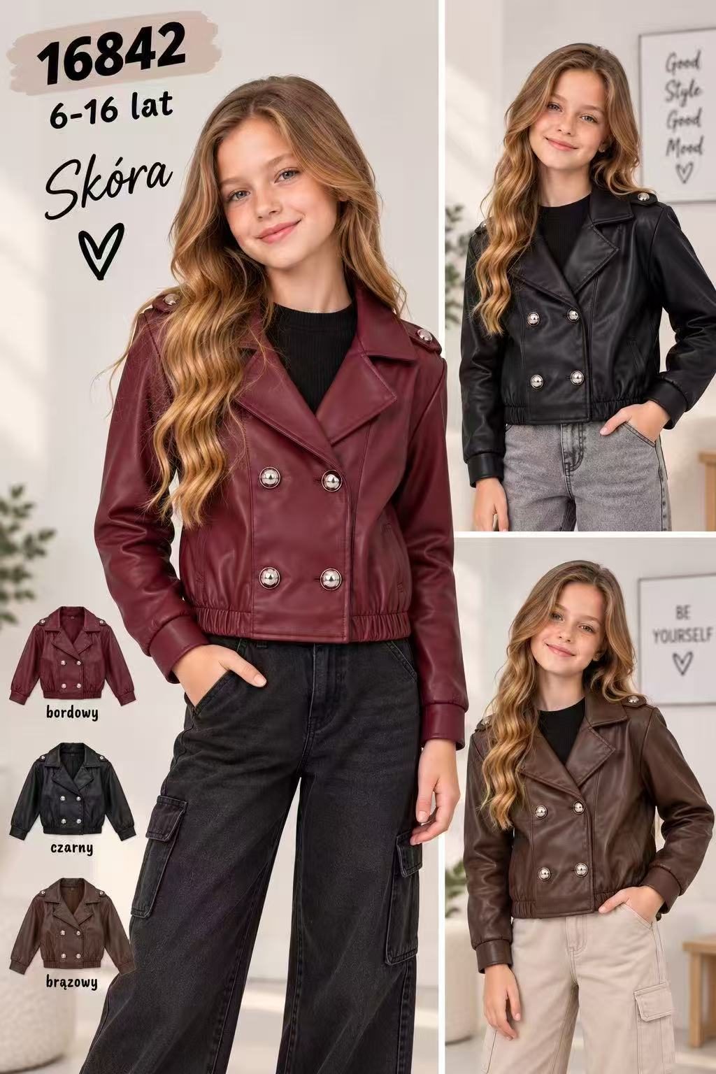Kurtki DZIECIĘCA size 6-16 lat_ paczka 6szt _1 kolor 9414124