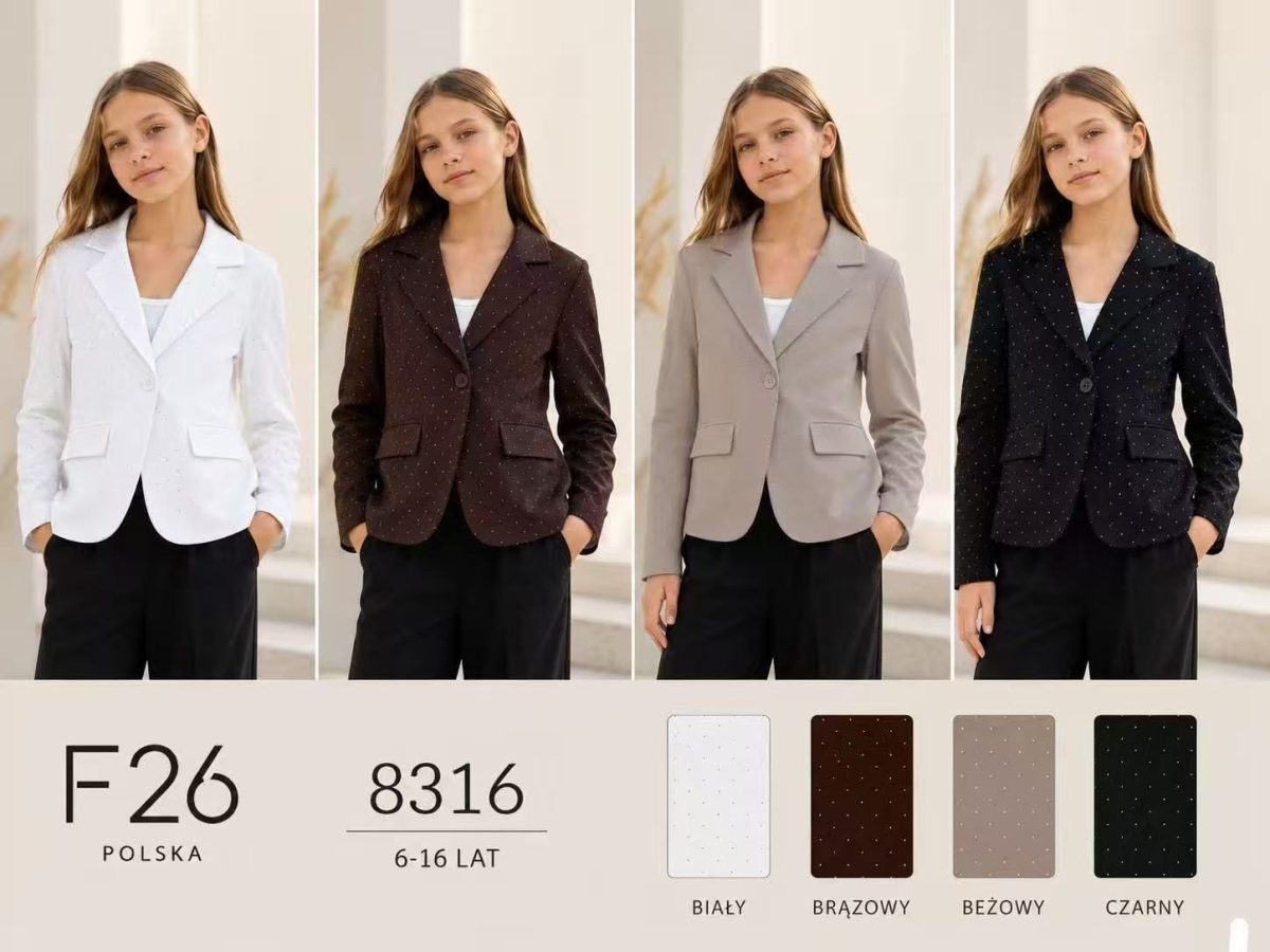 Płaszcz DZIECIĘCA size 6-16 lat_ paczka 6szt _1 kolor 9414126