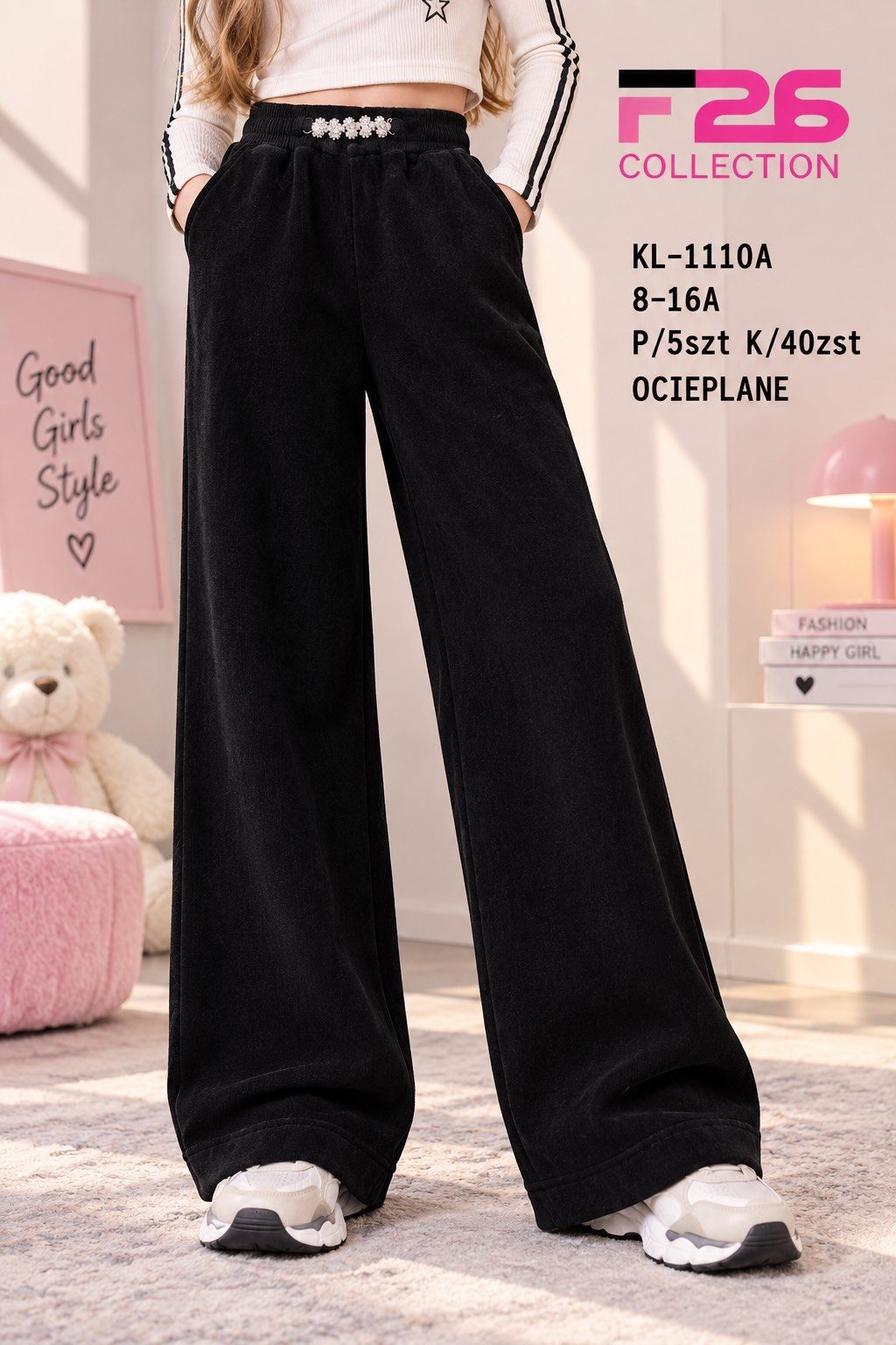 Spodnie jeansy DZIECIĘCA size 8-16 lat_ paczka 5szt _1 kolor 9414127