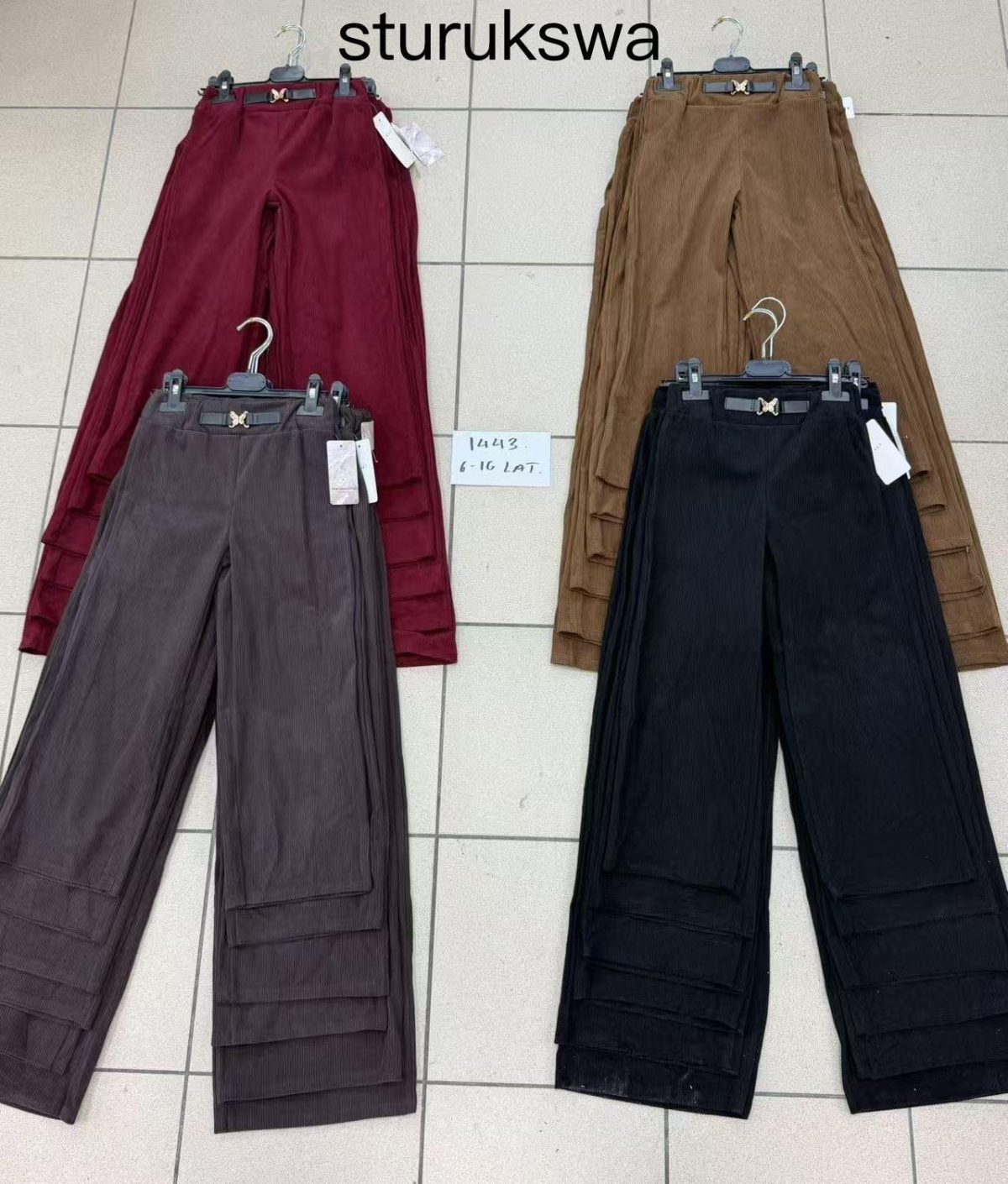 Spodnie DZIECIĘCA size 6-16 lat_ paczka 6szt _1 kolor 9414140