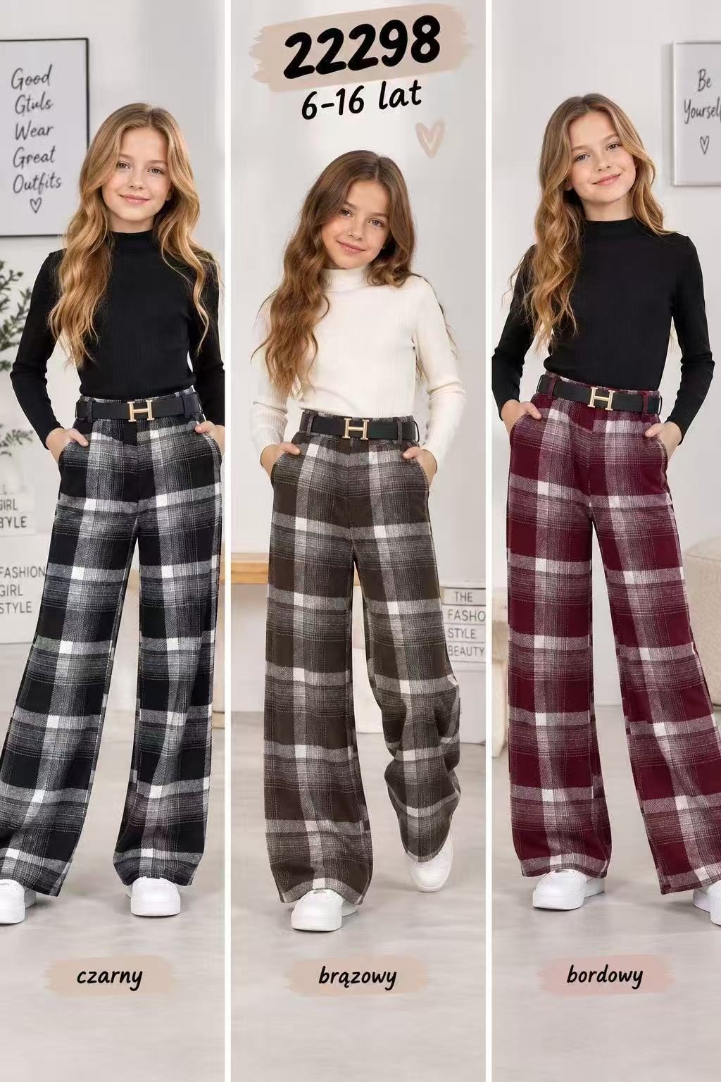 Spodnie DZIECIĘCA size 6-16 lat_ paczka 6szt _1 kolor 9414142
