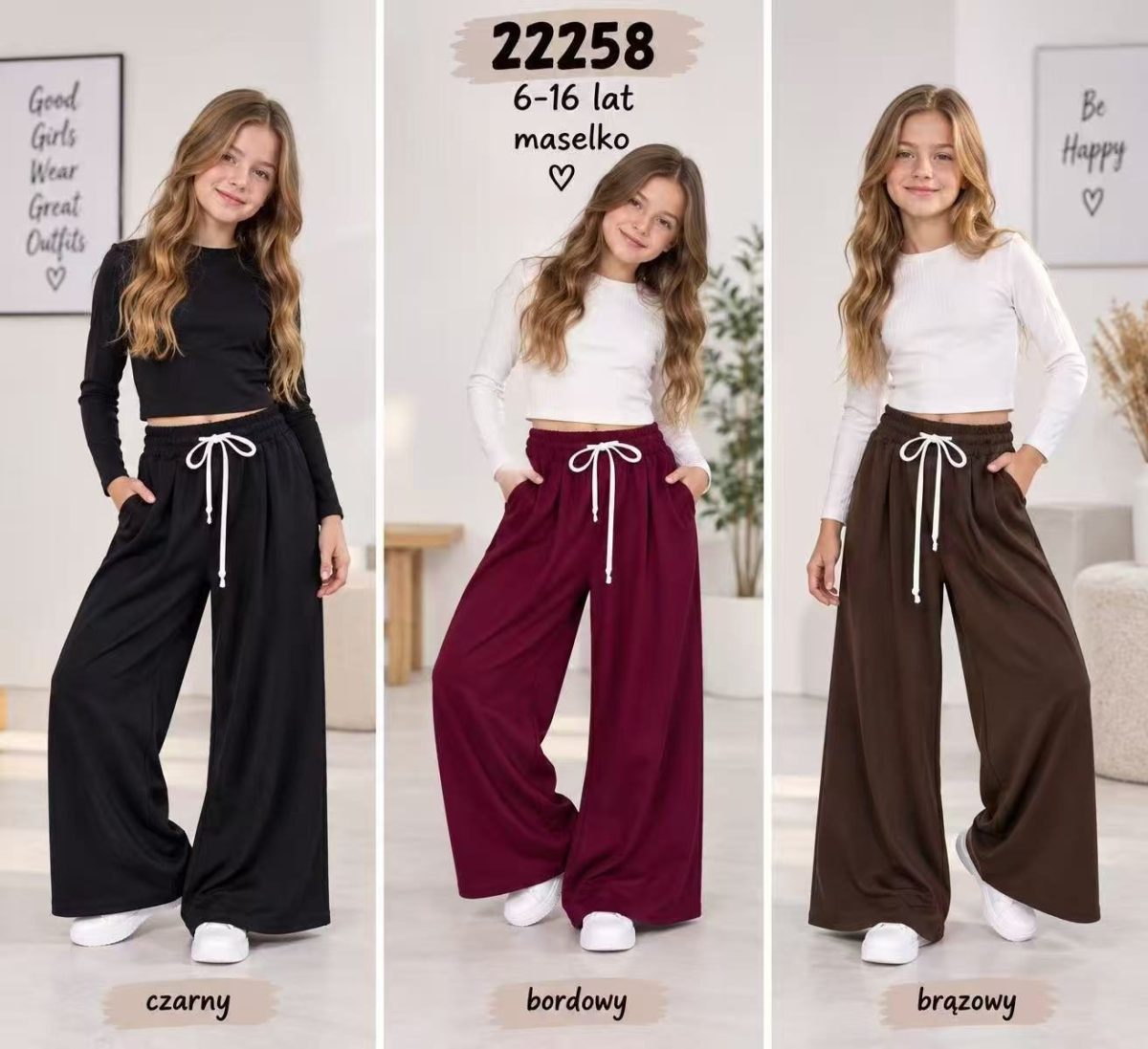 Spodnie DZIECIĘCA size 6-16 lat_ paczka 6szt _1 kolor 9414143