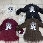 Sukienki DZIECIĘCA size 4-14 lat_ paczka 6szt _1 kolor 9414147