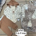 Komplety DZIECIĘCA size 3-9 M_ paczka 6szt _1 kolor 9414149