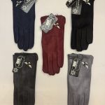 Rękawiczki Damskie  paczka 12parę _mix kolor 9414496