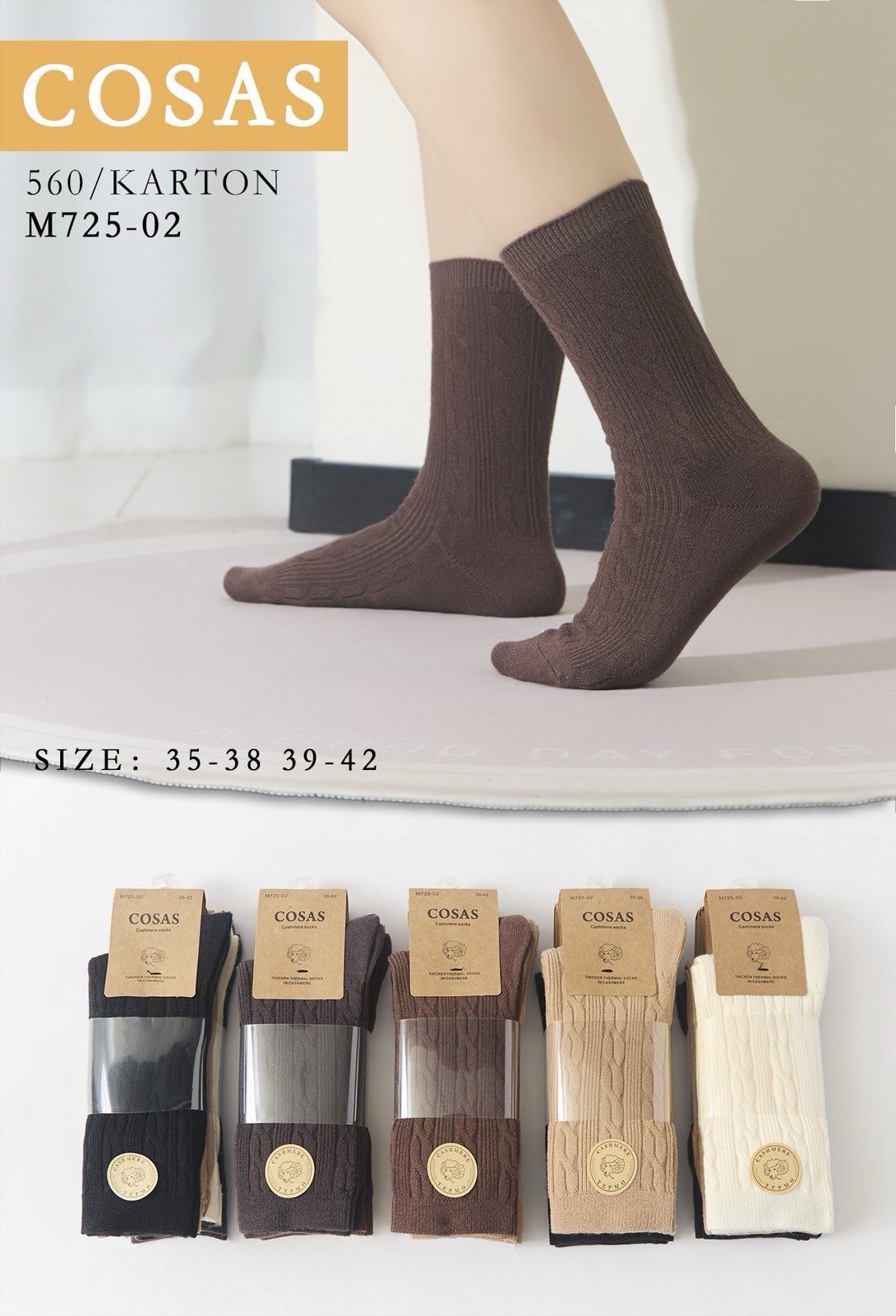 SKARPETY DAMSKIE .SIZE: 35-42_ (40PAR/PACZKA) KOLOR JAK NA ZDZIĘCIU 9414730