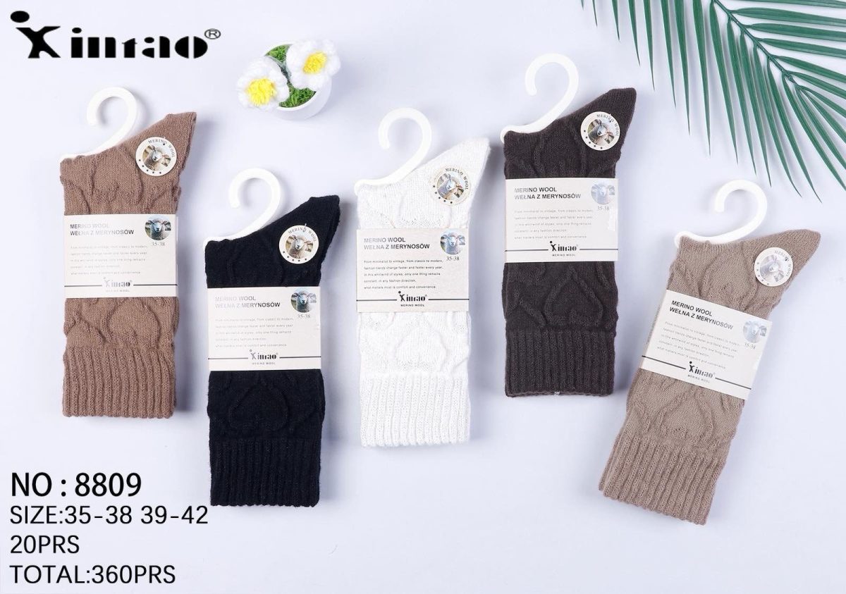 SKARPETY DAMSKIE .SIZE: 35-42_ (40PAR/PACZKA) KOLOR JAK NA ZDZIĘCIU 9414732