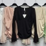 Bluzki Damskie wloskie _size uni_ paczka 6szt_ mix kolor 9414866