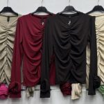 Bluzki Damskie wloskie _size uni_ paczka 6szt_ mix kolor 9414870