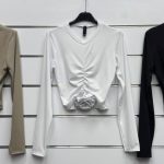 Bluzki Damskie wloskie _size uni_ paczka 6szt_ mix kolor 9414883