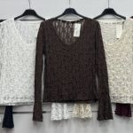 Bluzki Damskie wloskie _size uni_ paczka 6szt_ mix kolor 9414887