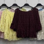Bluzki Damskie wloskie _size uni_ paczka 6szt_ mix kolor 9414894