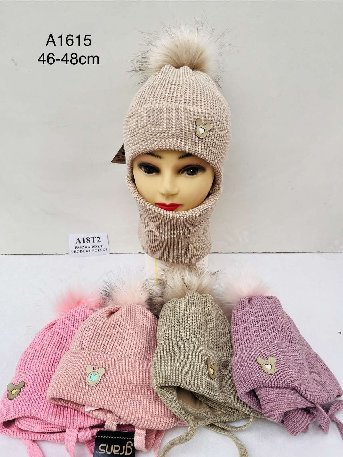 Komplety Czapki Damskie_ paczka 10szt _mix kolor 9415121