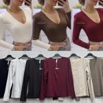 Bluzki Damskie wloskie _size uni_ paczka 6szt_ mix kolor 9415132