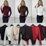 Bluzki Damskie wloskie _size uni_ paczka 6szt_ mix kolor 9415255