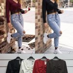 Bluzki Damskie wloskie _size uni_ paczka 6szt_ mix kolor 9415256