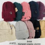 Komplety Czapki Dziecięce_paczka 12szt _mix kolor 9415334
