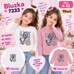 Bluzka DZIECIĘCA size 4-12 lat_ paczka 10szt _mix kolor 9415883