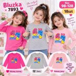 Bluzka DZIECIĘCA numer 98-128_ paczka 18szt _mix kolor 9415886