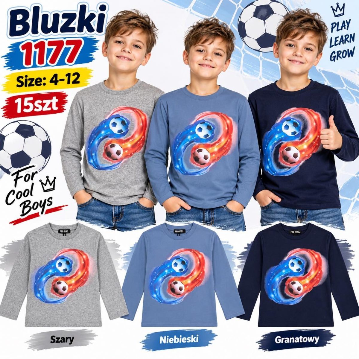 Bluzka DZIECIĘCA size 4-12 lat_ paczka 15szt _mix kolor 9415901