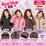 Kurtki DZIECIĘCA size 4-14 lat_ paczka 24szt _mix kolor 9415914