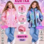 Kurtki DZIECIĘCA size 6-16 lat_ paczka 12szt _mix kolor 9415916