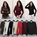 Bluzki Damskie wloskie _size uni_ paczka 6szt_ mix kolor 9415931