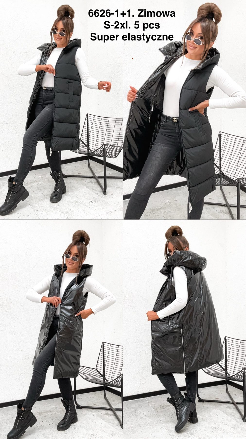 Kamizelki Damskie _size S-2XL_ paczka 5szt_1KOLOR 9415944