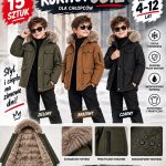 Kurtki DZIECIĘCA size 4-12 lat_ paczka 15szt _mix kolor 9416083