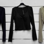 Bluzki Damskie wloskie _size uni_ paczka 6szt_ mix kolor 9416091