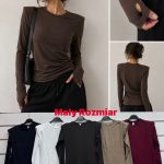 Bluzki Damskie wloskie _size uni_ paczka 6szt_ mix kolor 9416145