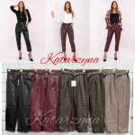 Spodnie skórzane Damskie Włoskie _ size uni _paczka 6szt_mix kolor 8297985