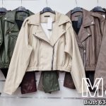 Kurtki skórzane Damskie wloskie _size uni_ paczka 6szt_ mix kolor 8298133