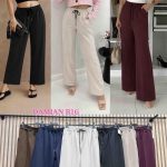Spodnie Damskie Włoskie _ size uni _paczka 6szt_mix kolor 8298170