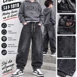 Spodnie jeansy DZIECIĘCA size 6-16 lat_ paczka 12szt _1 kolor 8298329