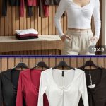 Bluzki Damskie wloskie _size uni_ paczka 6szt_ mix kolor 8298377