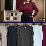 Bluzki Damskie wloskie _size uni_ paczka 6szt_ mix kolor 8298387