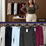 Bluzki Damskie wloskie _size uni_ paczka 6szt_ mix kolor 8298395