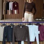 Bluzki Damskie wloskie _size uni_ paczka 6szt_ mix kolor 8298405