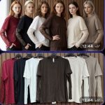 Bluzki Damskie wloskie _size uni_ paczka 6szt_ mix kolor 8298406