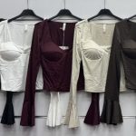 Bluzki Damskie wloskie _size uni_ paczka 6szt_ mix kolor 8298419