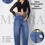 Jeansy Damskie M’sara_size M-3XL_ paczka 10szt_ 9415837