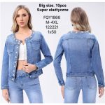 Kurtki Jeansowe Damskie _size M-4XL_ paczka 10szt_ 9416016