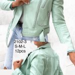 Kurtki skórzane Damskie _size S-L_ paczka 12szt_1KOLOR 9416019