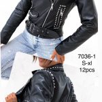 Kurtki skórzane Damskie _size S-XL_ paczka 12szt_1KOLOR 9416025