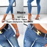 Jeansy Damskie M’sara_size 26-31_ paczka 10szt_[bez pasek] 9416040